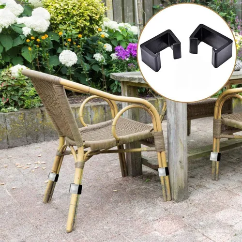 Vista 2 de HUIKANGSHENG Clips de mimbre para muebles de patio, clip de sofá para silla, conector seccional para jardín al aire libre, abrazaderas de ratán