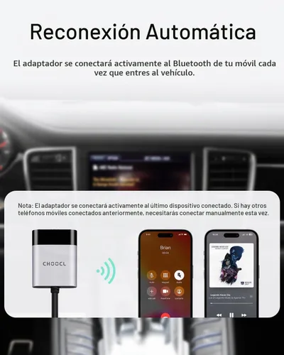 Vista 5 de Adaptador de coche Bluetooth para Porsche PCM3.0, receptor Bluetooth