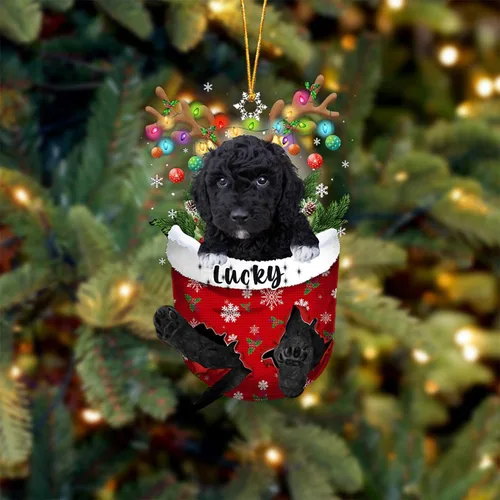 Vista 57 de Adorno de Navidad personalizado para perro Airedale Terrier en bolsillo de nieve, adorno para árbol de Navidad, idea de regalo para amantes