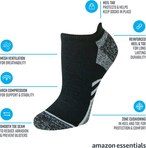 Vista 2 de Tienda Essentials Calcetines deportivos Performance Zone Cushion para mujer