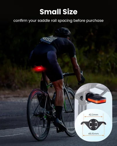 Vista 8 de Luz Trasera de Bicicleta Ravemen CL01, Luz Trasera de Bicicleta de Ángulo Amplio de 300° para Conducción Nocturna, Accesorios de Seguridad