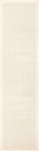 Vista 2 de SAFAVIEH Palm Beach Collection - Alfombra de pasillo, 2 x 8 pies, marfil, sisal y lana anudados a mano, ideal para zonas de alto tráfico en sala