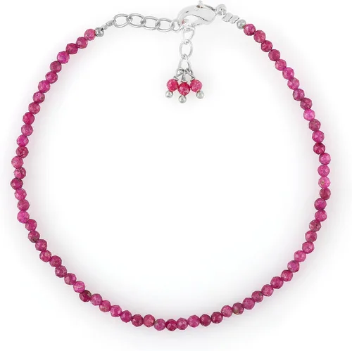 Vista 25 de TGH Pulsera de cuentas naturales con piedras preciosas microfacetadas, joyería para ella, cristales curativos energéticos de piedra natal, cadena