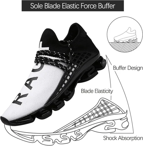 Vista 6 de DUORO Men Athletic Shoes Running Shoes Non Slip Blade Road Running Tennis Shoes Walking Sport Sneakers