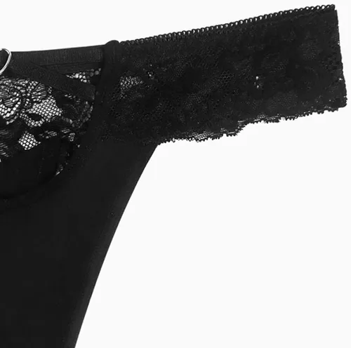 Vista 4 de Banamic Ropa interior sexy para mujer, bragas de encaje, tanga para mujer