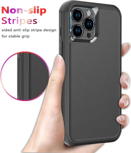 Vista 5 de Diverbox Funda para iPhone 13 Pro Max [a prueba de golpes] [a prueba de caídas]