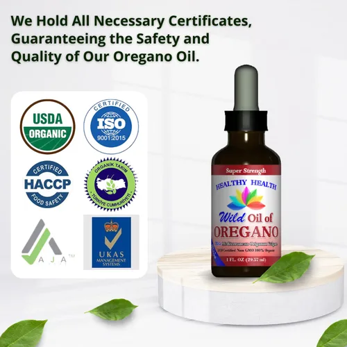 Vista 5 de Aceite de orégano – Wild Mediterranean – Certificado ECO orgánico (paquete de 3) Super Strength 86% Carvacrol, líquido, apoyo inmunológico, aceite