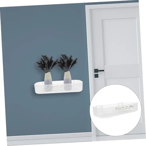 Vista 8 de Veemoon Estante de almacenamiento montado en la pared, estante adhesivo para baño, soporte para artículos de ducha, no requiere agujero, ahorro