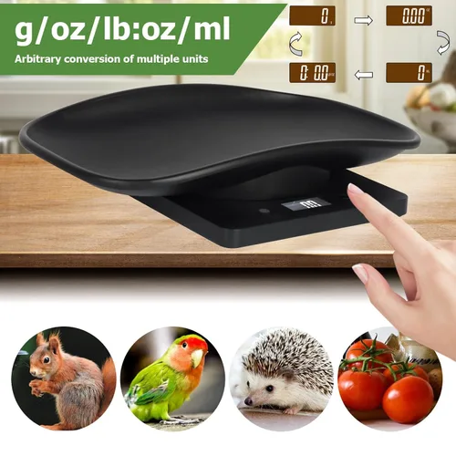 Vista 5 de Báscula digital para mascotas,Básculas de cachorros para pesaje,Básculas de bebé solo para mascotas nuevas Digital Small Animals Scales for
