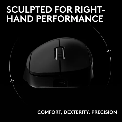Vista 2 de Logitech G PRO X Superlight 2 DEX Lightspeed - Mouse inalámbrico para juegos, 2.12 onzas, calidad profesional con 5 botones programables, carga