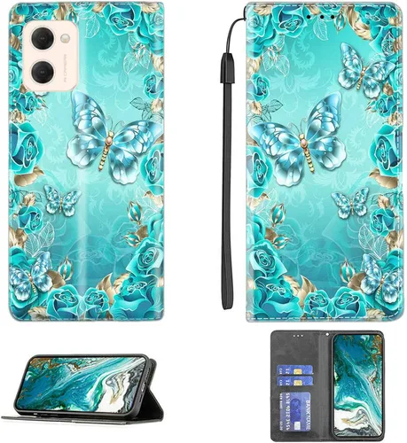 Vista 132 de Aroepurt Funda para UMIDIGI G1 Plus compatible con UMIDIGI G1 Plus Funda para teléfono Funda de piel sintética con función atril magnética CPT15