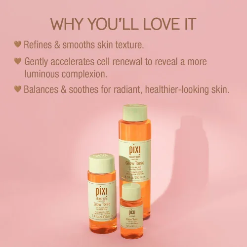 Vista 3 de Pixi, Tónico para brillo con aloe vera y ginseng, 3.4 fl oz