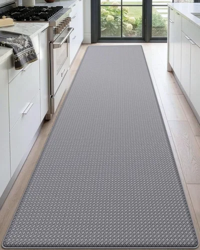 Vista 10 de DEXI Alfombrillas de Cocina Acolchadas Anti Fatiga, 17x59, Alfombra de Pasillo para Estar de Pie Impermeable, Espuma Viscoelástica Cómoda Acolchada
