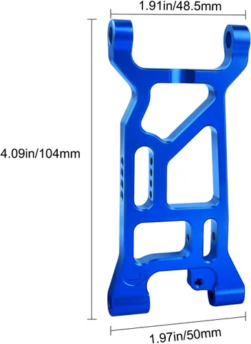 Vista 5 de Brazo delantero de aluminio Set Suspensión A-Arms para 1/10 Losi Tenacity Todos: Tenacity TT Pro 4WD SCT/DB Pro Actualizaciones, Sustituye LOS234016