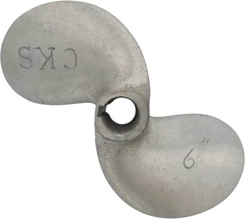 Vista 7 de SANAR Aluminum Propeller for Longtail Mud Motor Long Tail Boat - Keyed Tapered Shaft