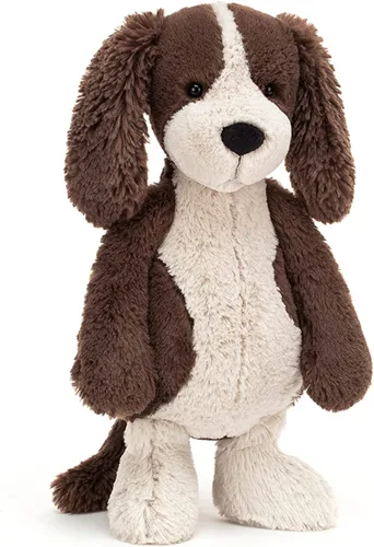 Vista 5 de Jellycat Bashful Fudge Puppy - Animal de peluche mediano de 12 pulgadas – Perros y cachorros – Regalo clásico para niños