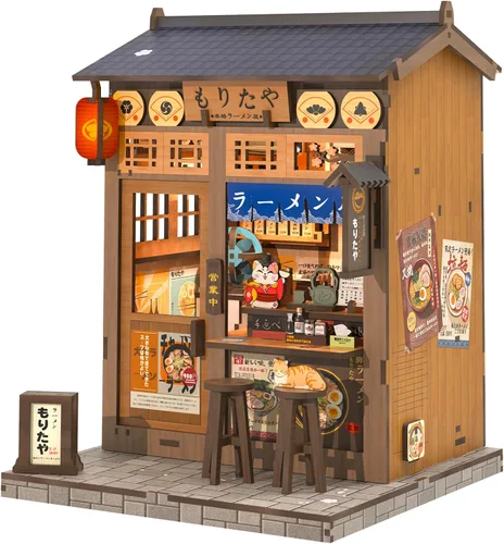 Vista 19 de CUTEBEE Kit de rincón de libros, kit de casa de muñecas en miniatura