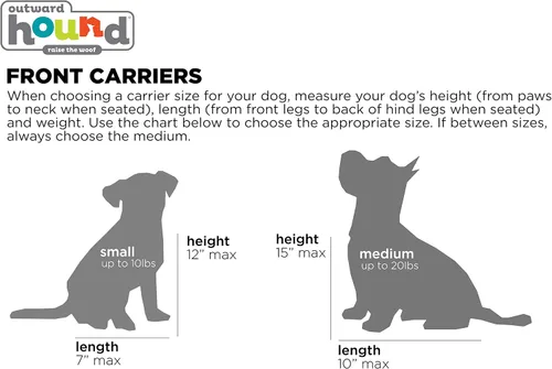Vista 12 de Outward Hound PoochPouch Front Carrier para perros, pequeño, gris