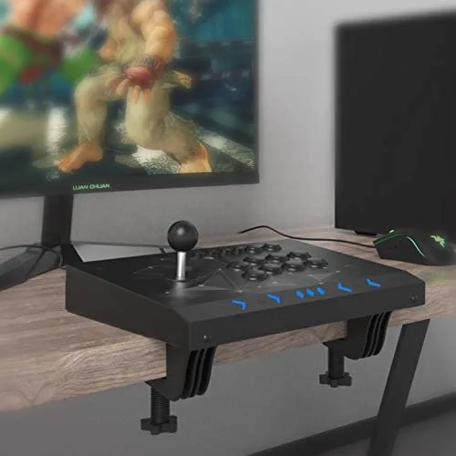 Vista 2 de Fight Sticks PC,Arcade PC Joysticks Fight Stick Street Fighter Video Game Controller Fighting Joystick for PC, Nintendo Switch, NEOGEO Mini, NeoGeo