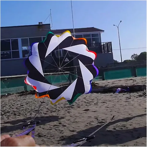 Vista 6 de 6.6 ft serpiente Spinning Windsock anillo línea de cometa lavandería inflable show cometa para festival de cometas mejor 30D Ripstop nailon con bolsa