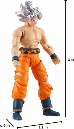 Vista 9 de Bandai Namco - Dragon Ball Super - Goku Ultra Instinct, figura de acción Dragon Ball Evolve de 5 pulgadas