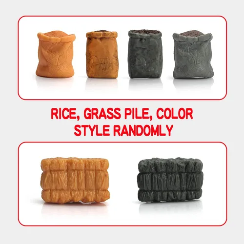 Vista 5 de 13 piezas de juguetes de granja, accesorios de comida de granero, juego de herramientas de granja de juguete para animales, figura de caballo, set