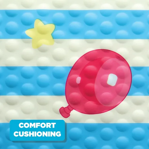 Vista 8 de Alfombra de baño Bluey para niños, niños pequeños y bebés, de 15.5 por 22 pulgadas, antideslizante, alfombrilla de baño con ventosas, lavable a