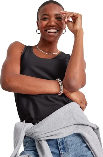 Vista 5 de Hanes Originals - Camiseta sin mangas de triple mezcla para mujer, ligera, disponible en tallas grandes