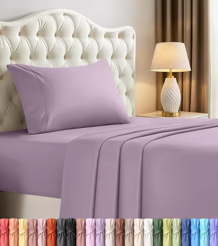 Vista 87 de Utopia Bedding - Juego de sábanas de microfibra cepillada, resistente al encogimiento y a la decoloración, de fácil cuidado, 3 piezas, tamaño Beige