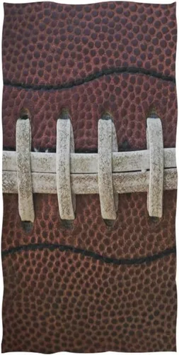 Vista 5 de senya Toalla de baño con cordones de fútbol americano, toallas de mano suaves para baño, spa, gimnasio, deportes, 30 x 15 pulgadas