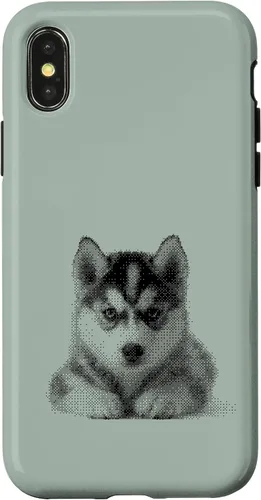 Vista 5 de Chic Husky Puppy for Dog Mom and Paw Parents Case for iPhone 15