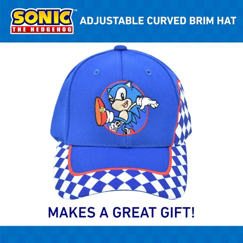 Vista 6 de Sonic The Hedgehog Baseball Cap, Kids Adjustable Baseball Hat