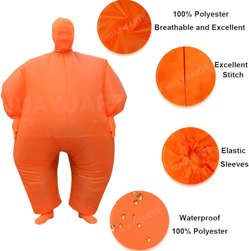 Vista 2 de IHGYT Disfraz inflable para mascarada traje de cuerpo completo disfraz inflable