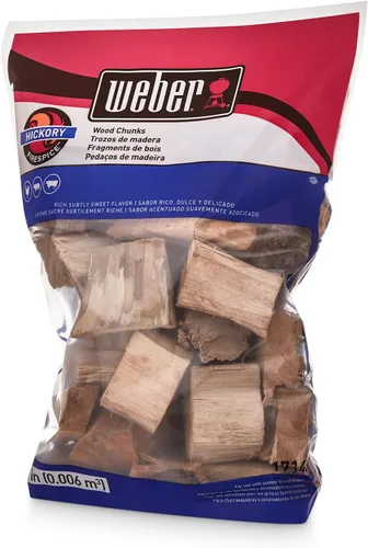 Vista 9 de Weber Trozos de madera de mezquite, para asar y ahumar, 4 libras.