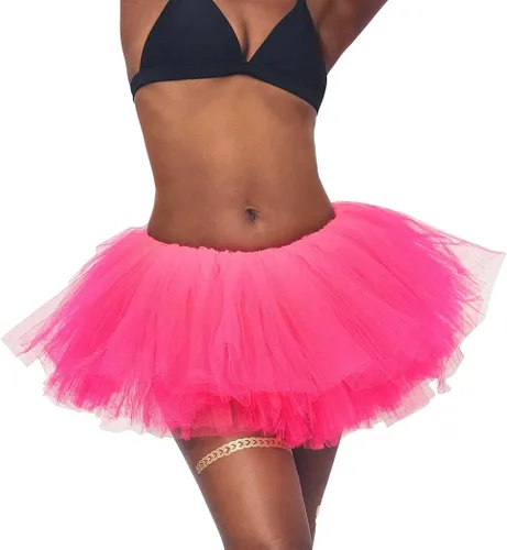 Vista 48 de REETAN Falda tutú de ballet de 6 capas de tul corto tutús para mujer