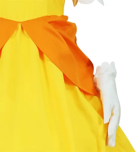 Vista 5 de Women's Halloween Princess Costume Adult Cosplay Super Bro Classic Party Fancy Dress With Crown Earrings Gloves