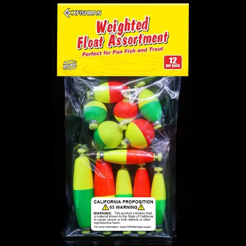 Vista 7 de XFISHMAN Kit de corchos de pesca con peso para pescar, flotador de espuma hecho a mano, 1 pulgada, 2 en 8-12 unidades Surtido 12 Pack