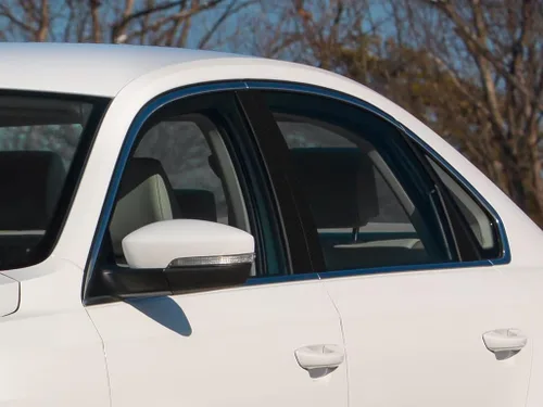 Vista 11 de Rvinyl Moldura de ventana de poste de pilar compatible con Volkswagen Passat 2012-2019 (Sedán), aluminio (negro cepillado)
