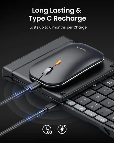 Vista 7 de ProtoArc XKM01 CaseUp Foldable Bluetooth Keyboard Mouse Combo