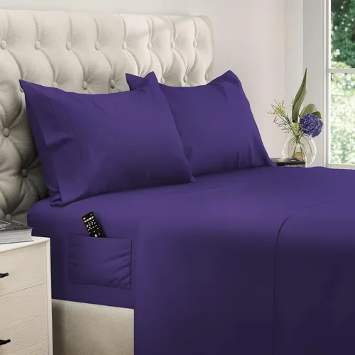 Vista 18 de DREAMCARE - Juego de sábanas de tamaño individual XL, 3 piezas, refrescantes, extralargas, suaves y duraderas de 100% poliéster de microfibra