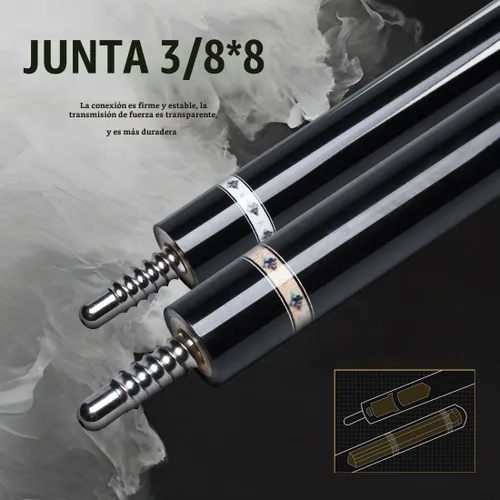 Vista 6 de Carbon Fiber Pool Cue Stick Professional Pool Sticks 12.5mm Tip Low Deflection Shaft Billiard Cues with Adjustable Extension (Pro Taper)