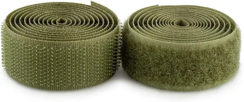 Vista 43 de Cierre de Gancho y Bucle de 1 Pulgada Beige - Cinta de Gancho y Bucle de Nylon No Adhesiva - Longitud de 1 Yarda - Para Tela, Bolsas