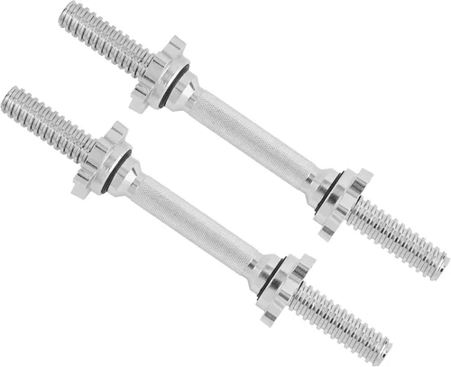 Vista 14 de Yes4All Threaded Dumbbell Handles, Adjustable Dumbbell Bar Pair, 14/16/18/24-Inch Sizes, Fits 1" or 1.15" Plates, Non-Slip Grip, Secure Star-Lock
