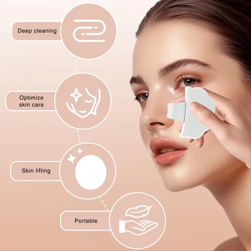 Vista 7 de 2 raspadores de nariz para eliminar puntos negros, removedor de puntos negros con tapa, espátula de limpieza profunda para la cara, raspador facial