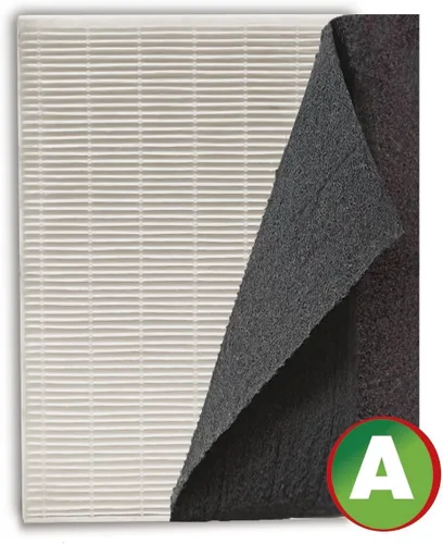 Vista 5 de Hongfa Paquete de 2 filtros HRF-AP1 A – prefiltros universales de carbono compatibles con Honeywell HPA100, HPA200, HPA300