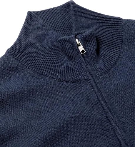 Vista 5 de Tienda Essentials - Suéter de algodón con cremallera completa para hombre