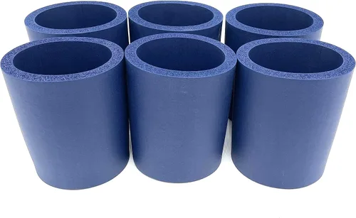 Vista 9 de Pen Kit Mall - Enfriador de latas de espuma gruesa en blanco de la vieja escuela, no plegable (varios colores, paquete de 6 - C, 6)