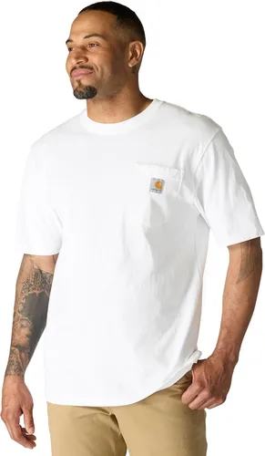 Vista 33 de Carhartt Camiseta con bolsillo Iconic K87 para hombre Piedra azul