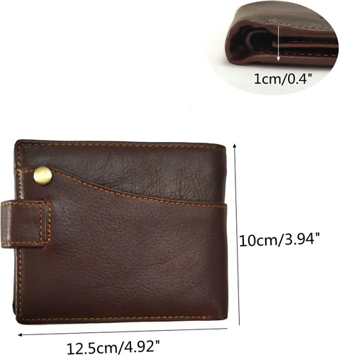 Vista 77 de Hombres Cool Eagle Wolf Caballo Totem Cuero Vaca Vertical Cartera Cremallera Multi-tarjeta Titular, Tótem de caballo, Minimalista
