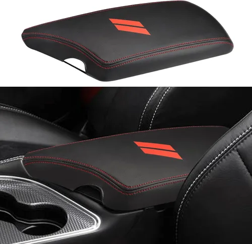 Vista 10 de INTGET Funda de Reposabrazos de Consola Central de Coche para Accesorios Dodge Challenger 2023 2022 2021 2020 2019 2018 2017 2016 2015 Funda